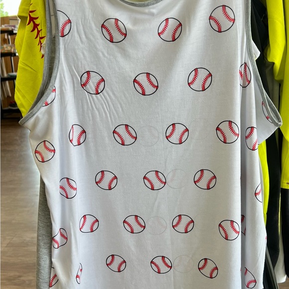 Graphic baseball tank, top size large - Picture 2 of 2